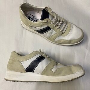 Mephisto Men's Runoff Sneakers Size 9.5 Leather Casual Shoes Air Jet System